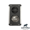 Oxford Caseti Trident 3 In 1 Cigar Cutter Matte Black Oxford Matte Black Double Flint Lighter