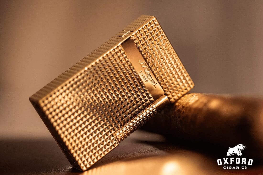 S.t. Dupont Le Grand Yellow Gold Diamond Head Lighter S.T. Dupont Le Grand Yellow Gold Diamond Head Lighter - Image 4