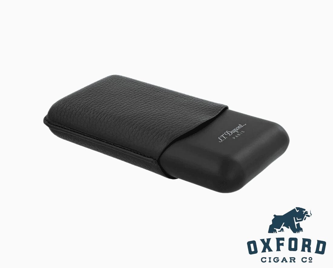 S.t. Dupont Black Grained And Matt Triple Cigar Case S.T. Dupont Black Grained and Matt Triple Cigar Case - Image 2