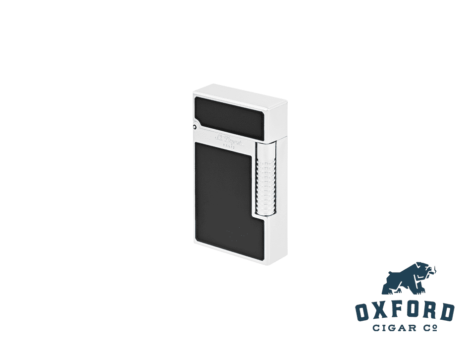 S.t. Dupont Le Grand Black Lacquer And Palladium Lighter S.T. Dupont Le Grand Black Lacquer and Palladium Lighter
