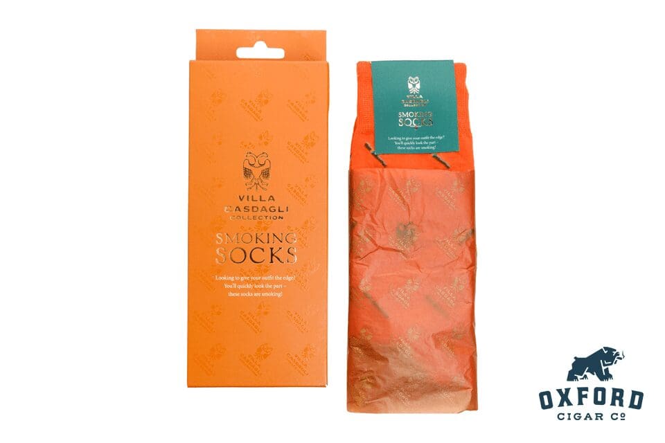 Casdagli Smoking Socks Orange Over-The Calf Casdagli Smoking Socks Orange Over-The Calf