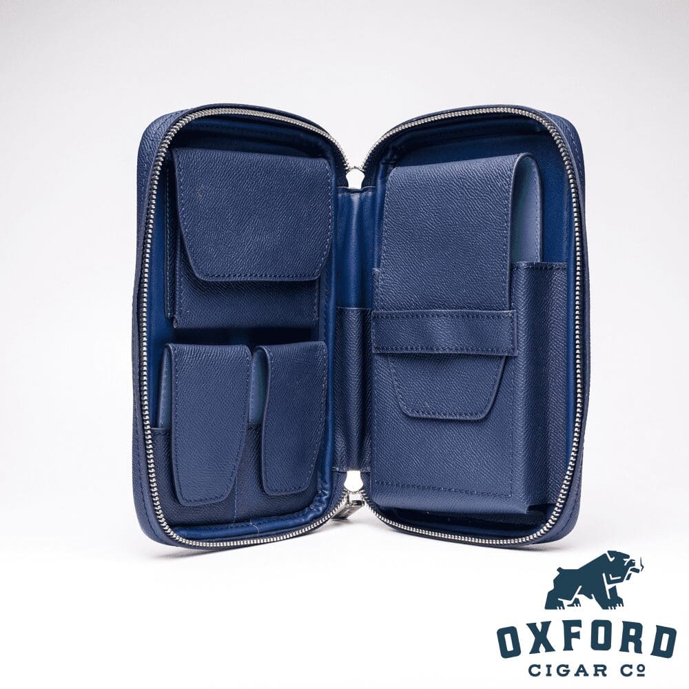 Peter James Modi Cigar Case Navy Blue Peter James Modi Cigar Case Navy Blue - Image 3
