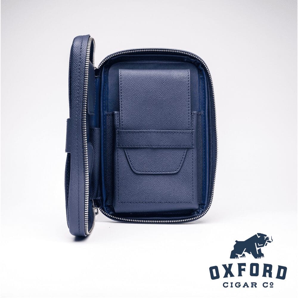 Peter James Modi Cigar Case Navy Blue Peter James Modi Cigar Case Navy Blue - Image 4