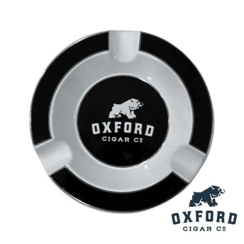Oxford Beatrix Black And White Ceramic Cigar Ashtray Oxford Beatrix Black and White Ceramic Cigar Ashtray - Image 2