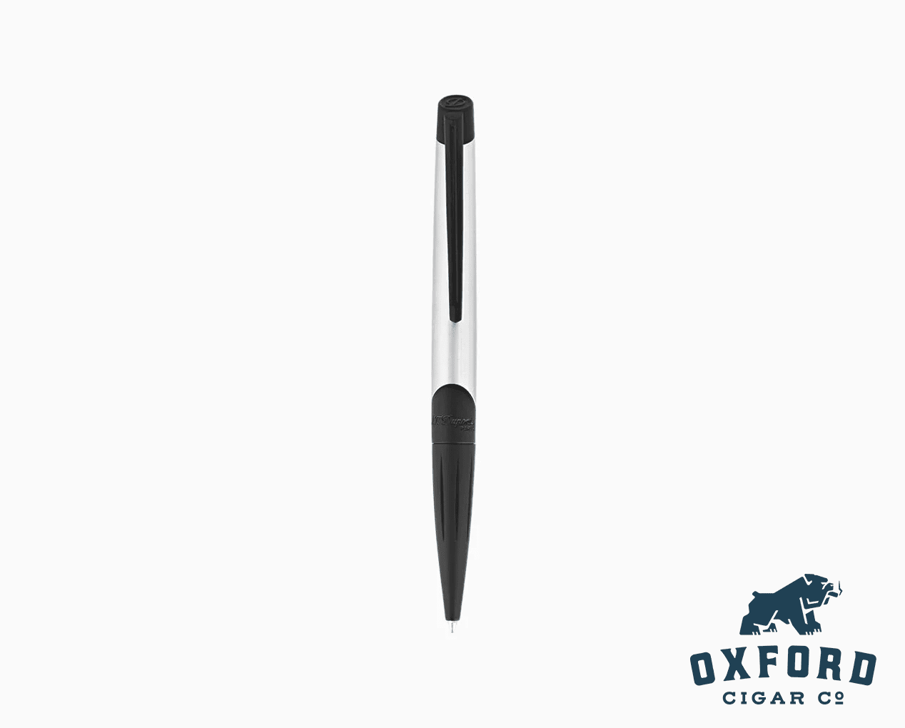 S.t. Dupont Defi Millennium Chrome &Amp; Matt Black Ballpoint Pen S.T. Dupont Defi Millennium Chrome & Matt Black Ballpoint Pen