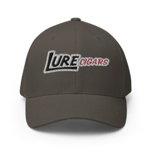 Lure Cigars Flex-Fit Cap closed back structured cap dark grey front 659c0defbeb44