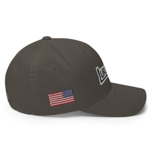 Lure Cigars Flex-Fit Cap closed back structured cap dark grey right 659c0defbef60