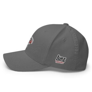 Lure Cigars Iconic Smoking Lure Flex-Fit Cap closed back structured cap grey left 659c43b33bb76
