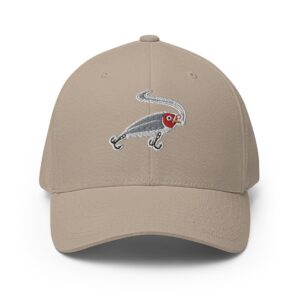 Lure Cigars Iconic Smoking Lure Flex-Fit Cap closed back structured cap khaki front 659c403e5dced