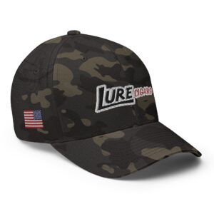 Lure Cigars Flex-Fit Cap closed back structured cap multicam black right front 659c0defbcfae