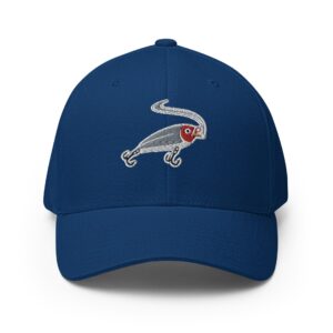 Lure Cigars Iconic Smoking Lure Flex-Fit Cap closed back structured cap royal blue front 659c42756572c