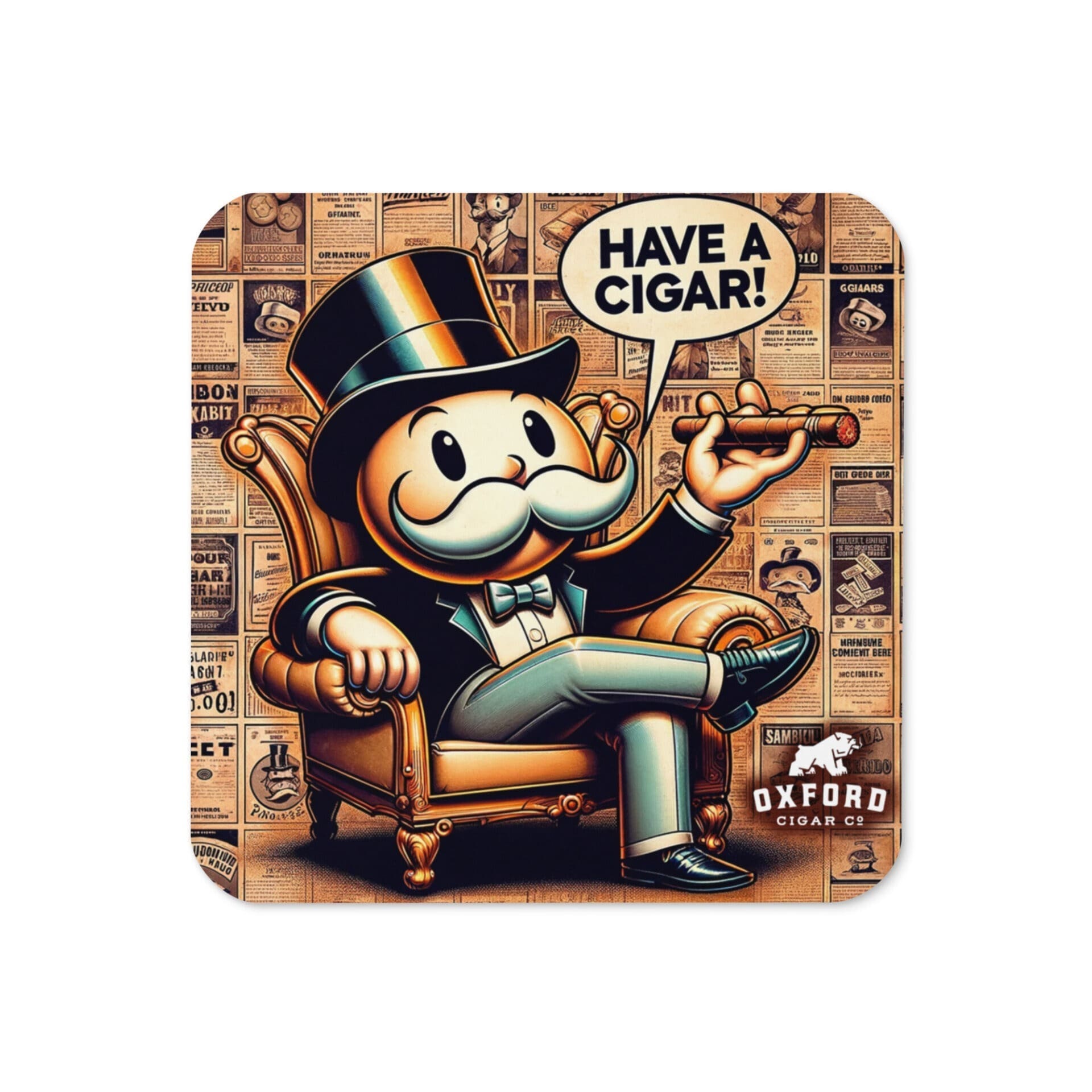 Monopoly Have A Cigar Coaster Monopoly Have A Cigar Coaster