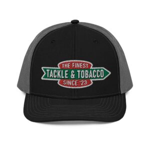Lure Cigars Tackle &Amp; Tobacco Snapback Hat snapback-trucker-cap-black-charcoal-front-65a1f539cc237.jpg