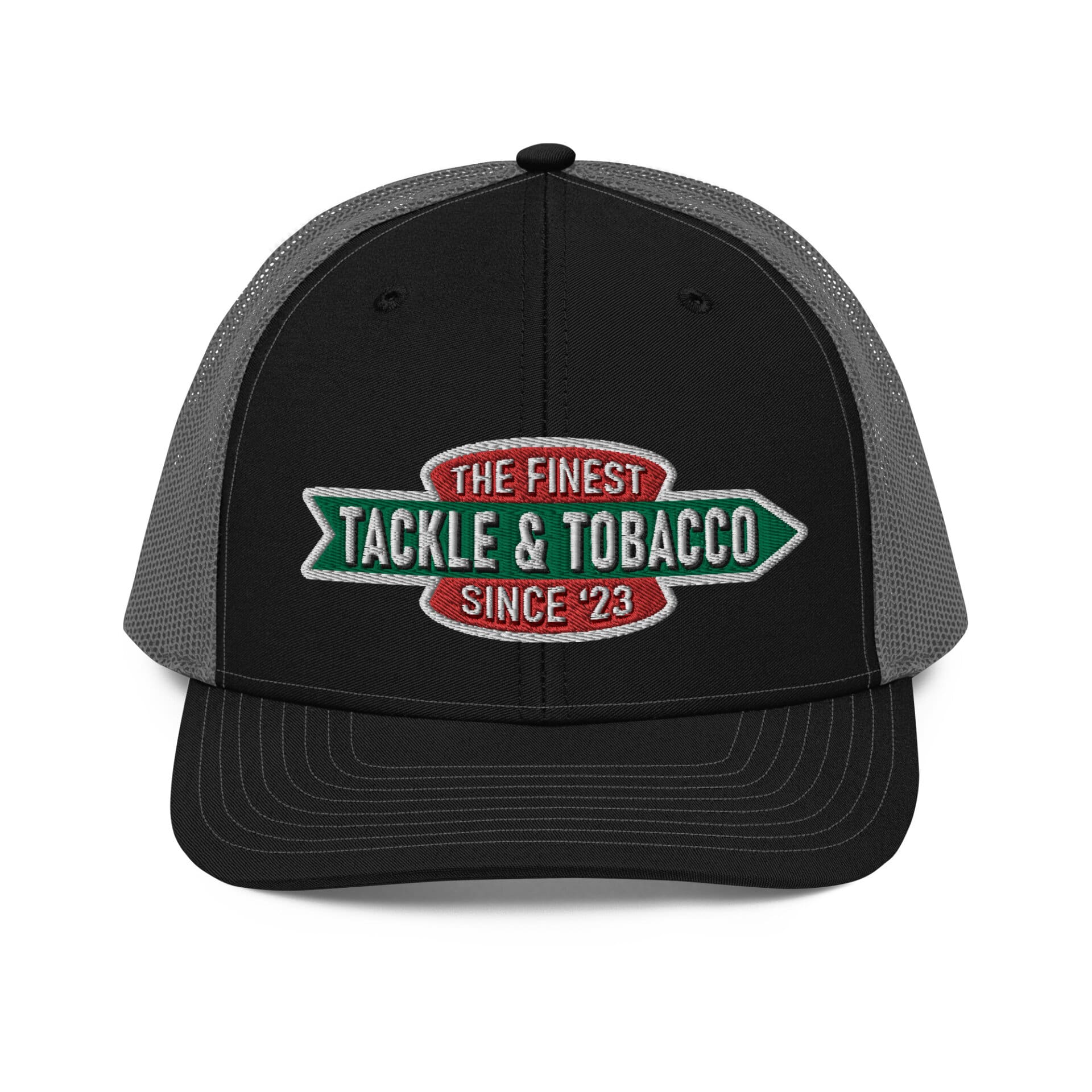 Lure Cigars Tackle &Amp; Tobacco Snapback Hat snapback-trucker-cap-black-charcoal-front-65a1f539cc237.jpg