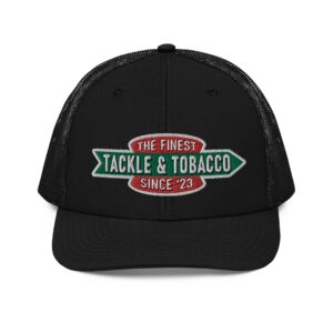 Lure Cigars Tackle &Amp; Tobacco Snapback Hat snapback-trucker-cap-black-front-65a1f539cc47c.jpg