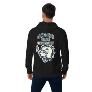 Oxford Cigar University Hoodie unisex-eco-raglan-hoodie-black-back-2-659f0aed886c9.jpg