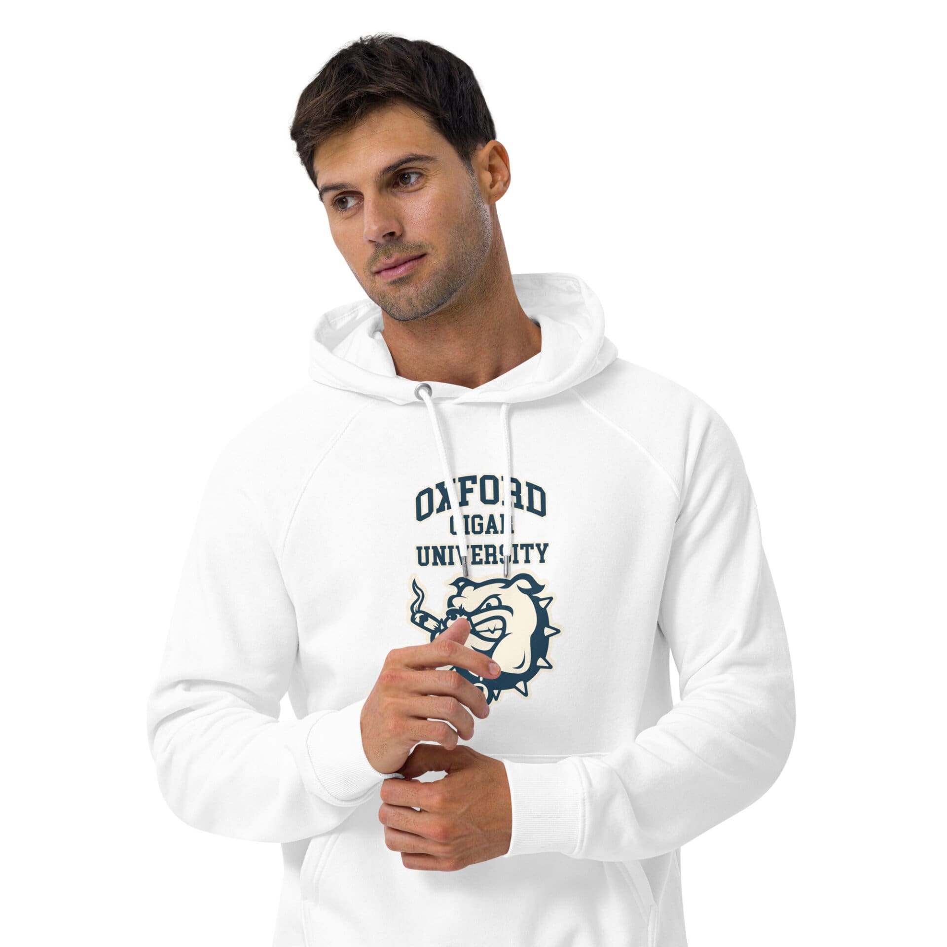 Oxford Cigar University Hoodie unisex-eco-raglan-hoodie-white-front-3-659f0aed8a271.jpg