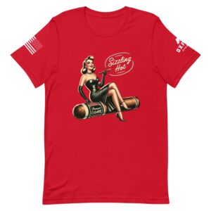 Oxford Vintage Women Pinup T-Shirt unisex staple t shirt red front 659f0267d72b3