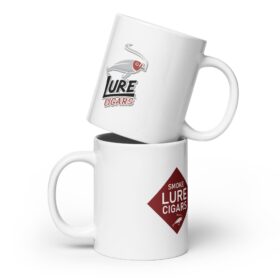 SMOKE LURE CIGARS White Ceramic Mug