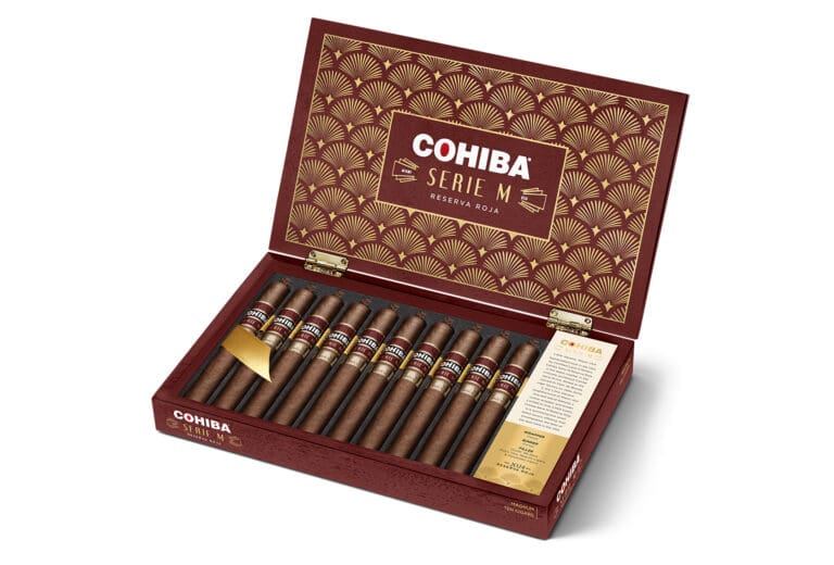 Cohiba Serie M Reserva Roja Offers New Blend, Debuts At Pca 2024 Ahead Of April 1 Release Cohiba Serie M Reserva Roja 2024 open box feature 768x520 0auUYC