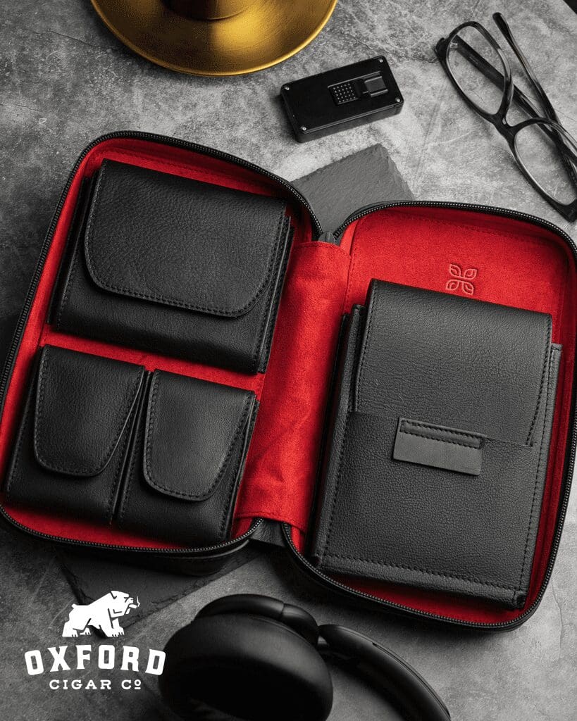 Peter James Crimson Noir Elegance Carry Humidor Peter James Crimson Noir Elegance Carry Humidor - Image 4