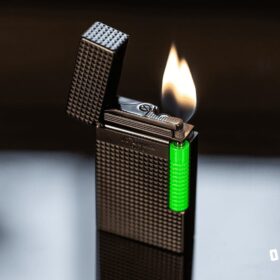 S.T. Dupont Fluo Green Le Grand Lighter - Cigar
