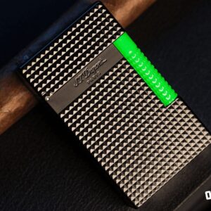S.t. Dupont Fluo Green Le Grand Lighter STDupont Fluo Lighters 16 websize