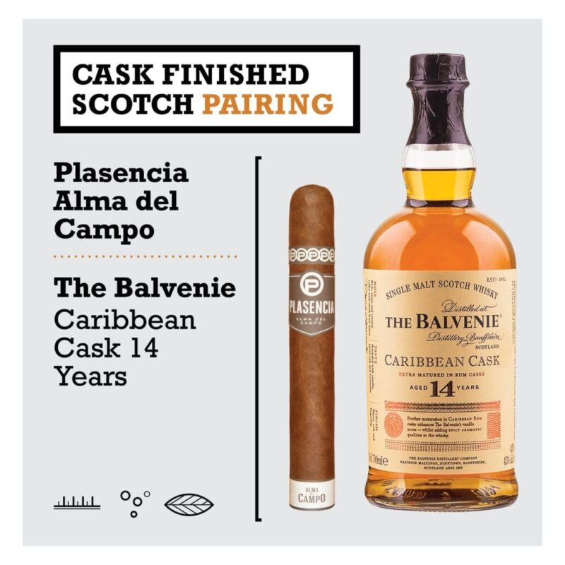 The Balvenie – Caribbean Cask 14 Years/ Plasencia Alma Del Campo Cask Finished Scotch Pairing1 1X1 1024x1024 bZSqeB