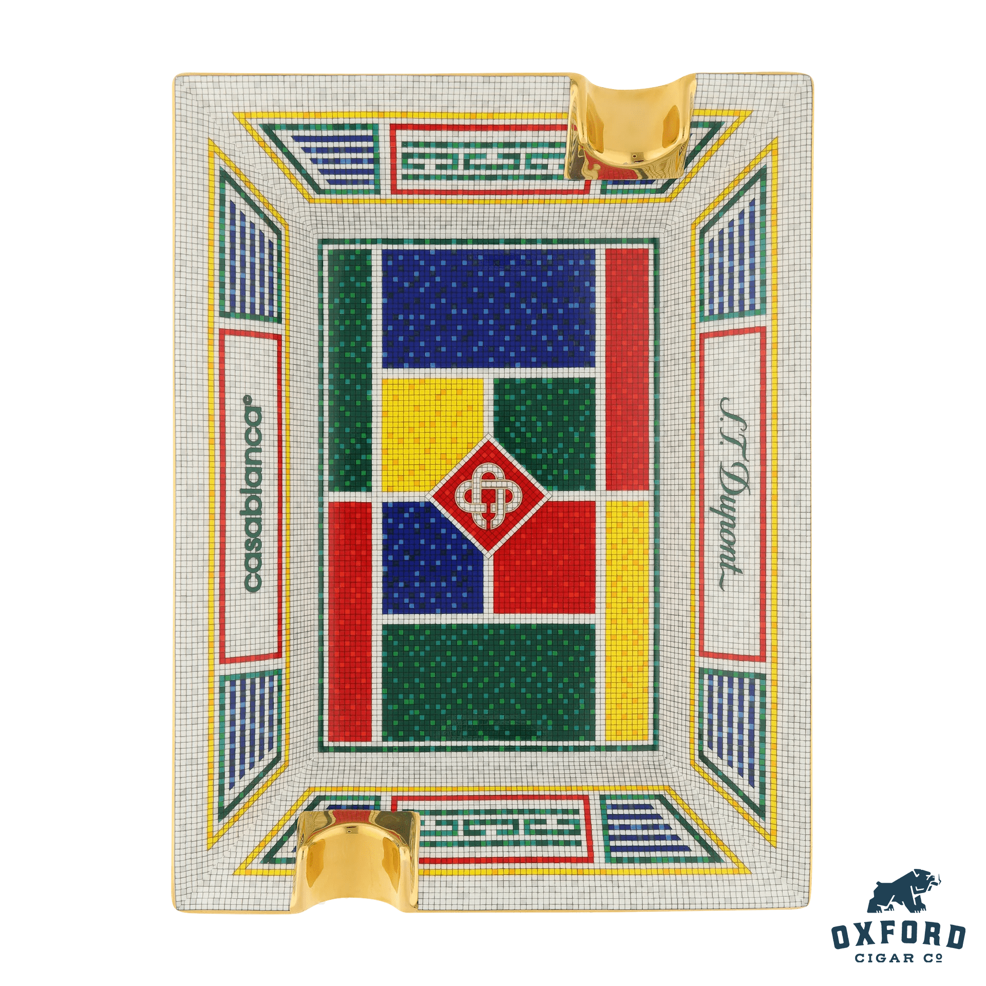 S.t. Dupont Casablanca Porcelain Ashtray S.T. Dupont Casablanca Porcelain Ashtray