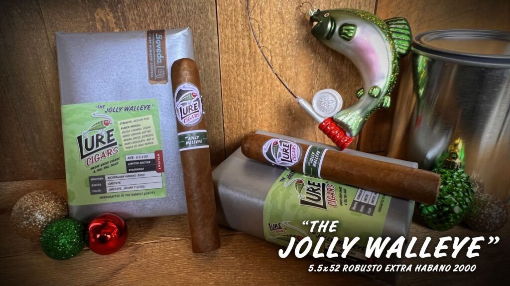 Lure Cigars Announces The Jolly Walleye To Celebrate The Holiday Season JOLLY WALLEYE 02 SIMPLY STOGIES PODCAST ADS 1024x576 aQ32J3
