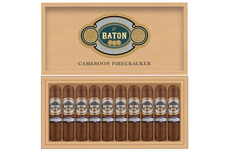 El Baton Cameroon Firecracker Scheduled For August JC Newman United Cigars El Baton Firecracker Feature 768x512 s6OrM8