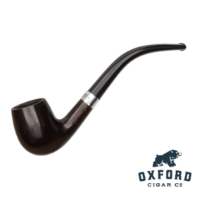 Peterson Junior Heritage Silver Mounted Bent Billiard Fishtail - Cigar