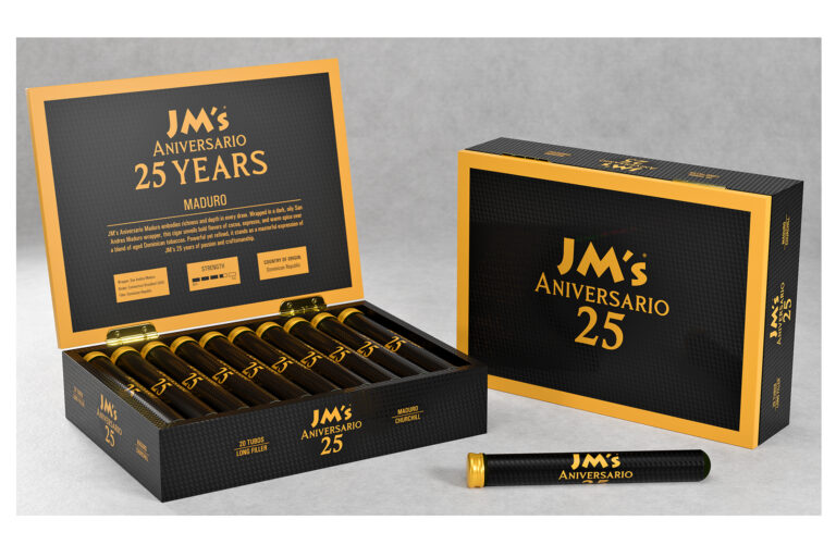 Jm Tobacco Celebrating 25 Years With New Limited Editions JMs Aniversario Maduro Box Feature 768x512 iNXvfS