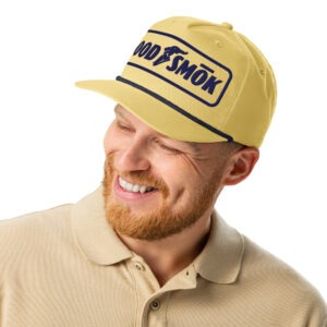 Good Smok Golf Cap golf rope cap yellow navy front 697d246a42876