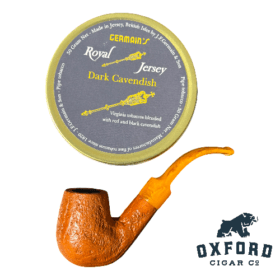 La Rocca Italian Pipe with Lucite Stem + Germain’s Royal Jersey Dark Cavendish - Pipe Tobacco