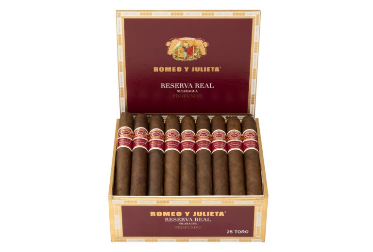 Romeo Y Julieta Reserva Real Nicaragua Profundo Lands At Casa De Montecristo Romeo y Julieta Reserva Real Nicaragua Profundo open box feature 768x520 fIwlsI