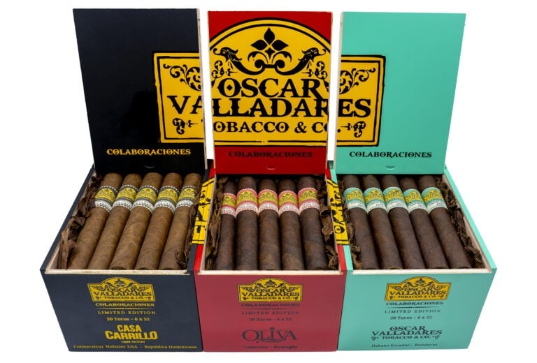 Oscar Valladares Works With Casa Carrillo And Oliva For Colaboraciones Oscar Valladares Tobacco Colaboraciones open boxes feature 2 768x520 n2cBIL
