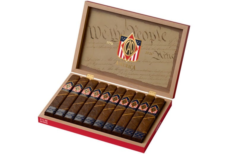 Cao America 250Th Anniversary And Its All-American Blend Coming In Early May CAO America 250th Anniversary open box feature 768x520 HOQUh2